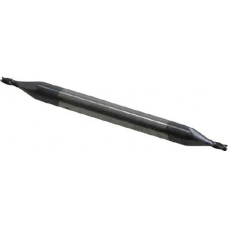KYOCERA SGS 3/64, 3/32 LOC, 1/8 Shank Diam, 1-1/2 OAL, 4 Flute, Solid Carbide Square End Mill Double End, AlTiN Finis...